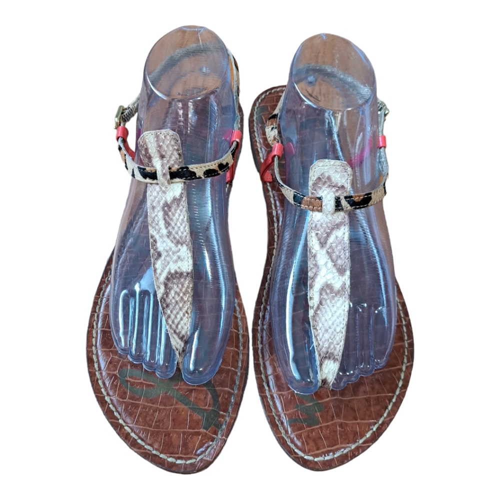 Sam Edelman Brown and Tan Sandals